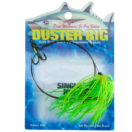 Duster Rig - Light Green/Chartreuse - 2 # 4 Treble Hook